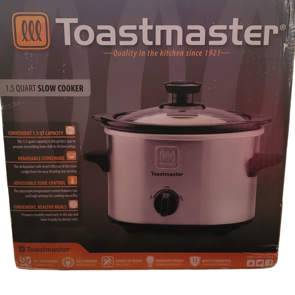 Toastmaster 1.5-qt. Stainless Steel Slow Cooker